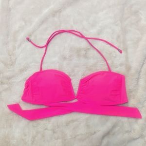 AEO Pink Bandeau Bikini Top